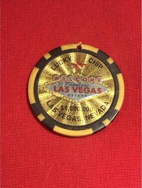 Las Vegas High Roller Fantasy Souvenir $1,000,000 Casino Chip Holographic Orange